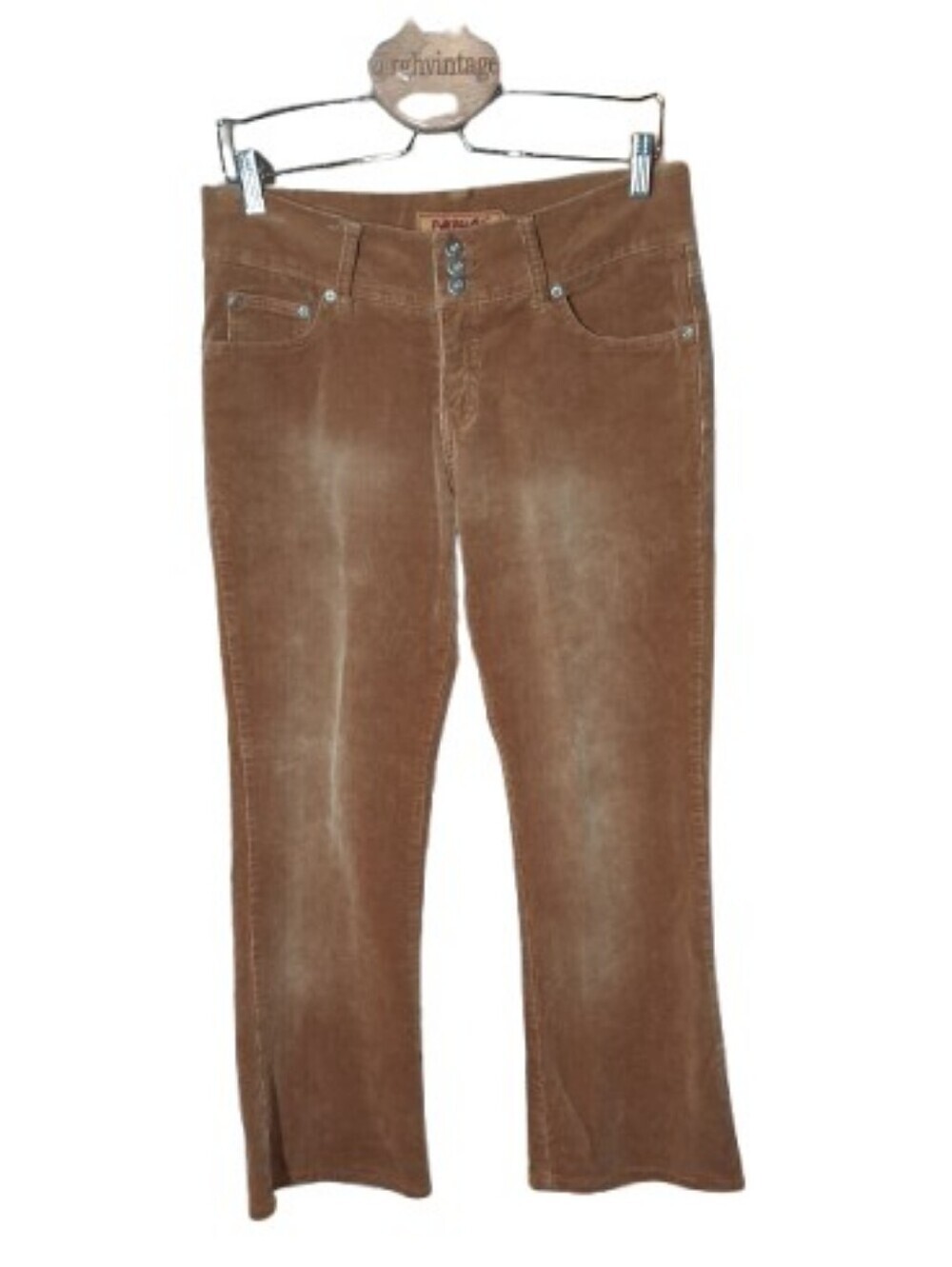 Vintage Funhouse Y2K Lowrise Corduroy Jeans 9 Camel Bohemian
